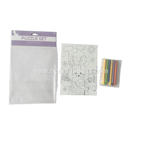 Easter 1PCS Puzzle with 6pcs crayon
